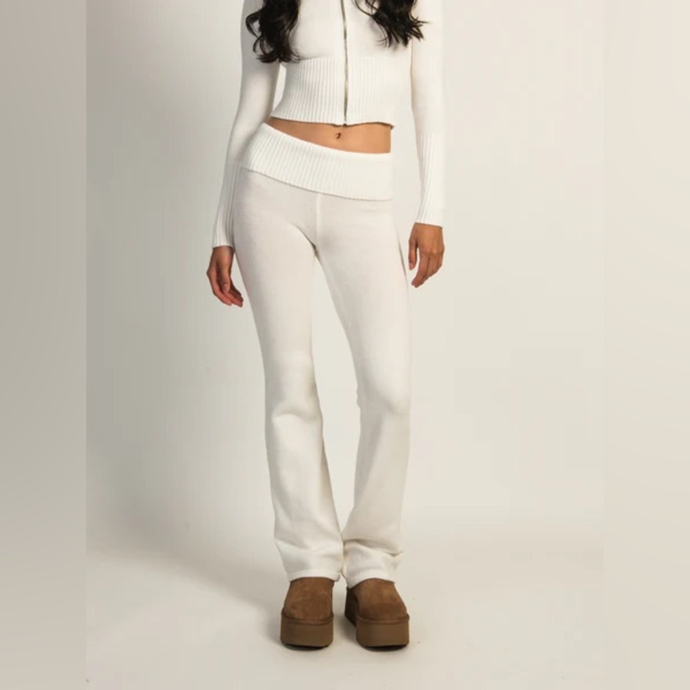 Cream Ribbed Knit Set - Picture 5 of 5